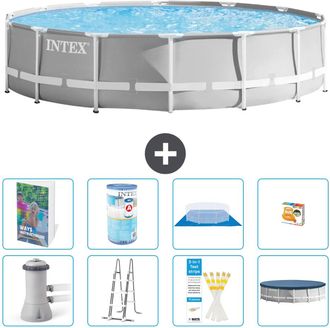 Intex Piscina Prism Frame Redonda - 427x107 Cm - 9-piezas S541