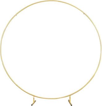 OEM Arco Circular, Robusta Construcci&oacute;n Met&aacute;lica, Vers&aacute;tiles Opciones De Decoraci&oacute;n, 2 M De Di&aacute;metro, Base Com&uacute;n Chapada En Oro