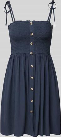 Only Tailliertes Freizeitkleid mit gesmoktem Brustbereich Modell NOVA in Rauchblau, Gr&ouml;&szlig;e L