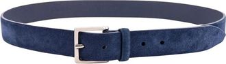 Orciani Amalfi Riem - Heren - Riemen - Blauw - 90 CM - Su&egrave;de - Accessoires