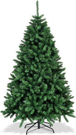 Costway Costway &Aacute;rbol De Navidad De 1,8 M &Aacute;rbol Artificial Con Base En Metal Resistente Plegable &Aacute;rbol En Pvc Con 1355 Puntas Verde
