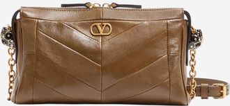 Valentino Garavani Brown Panthea Shoulder Bag