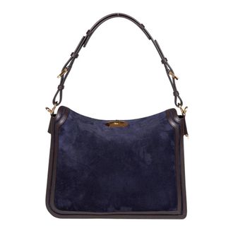 Lanvin Shoulder Bags, female, Blue, ONE SIZE, Compagnon Asymmetrical Bag