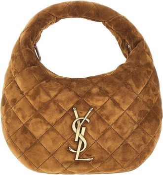 Saint Laurent Baby Icare quilted suede leather bag Woman One Size