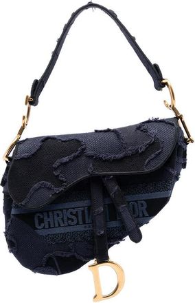 Dior Pre-owned Dior Canvas Embroidered Camouflage Saddle Bag Ladies T2F92LLG9EWTYHKD