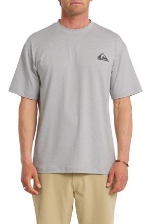 Quiksilver Everyday Surf Short Sleeve Rashguard in Light Grey Heather at Nordstrom, Size Xx-Large