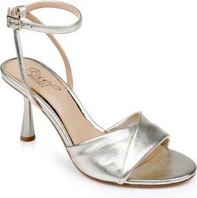 Badgley Mischka Kaia Ankle Strap Sandal in Gold Leath at Nordstrom Rack, Size 5.5