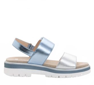 Ara Womens Marbella Straps Sandals In Silver/sky