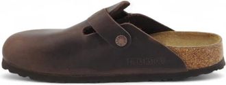 Birkenstock Schoenen, Heren, Bruin, 40 EU, Leer, Boston Narrow Fit