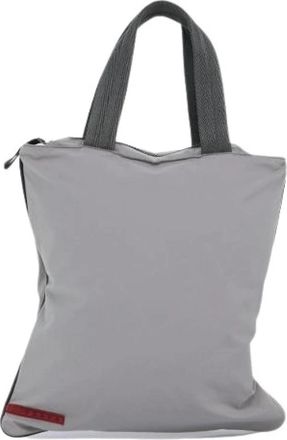 Prada Pre-owned Sport Tote Bag - Dames - Vintage Shopper - Grijs - ONE Size - Nylon - Vintage