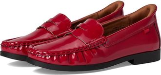 Marc Joseph New York Newbury Street (Hands Free Technology) Womens Dress Flat Shoes Red : 10.5 M, Faux Leather