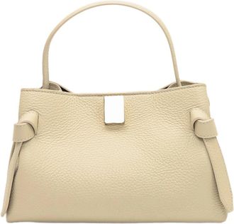 Yuzefi Gyoza Mini - Dames - Handtassen - Beige - ONE Size - Leer - Tassen