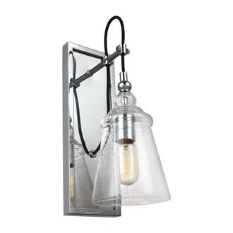 Netlighting Feiss Loras 1 Light Wall Light Chrome in Grey