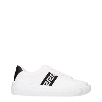 Versace Sneakers Greca Uomo Pelle Bianco/Nero