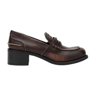 Miu Miu Mocassins - Dames - Schoenen - Bruin - Maat: 37 EU