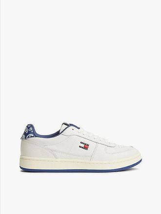 Tommy Hilfiger Leather Bandana Print Archive Court Trainers