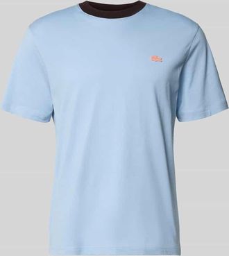 Lacoste Regular Fit T-Shirt aus reiner Baumwolle in Hellblau, Gr&ouml;&szlig;e XXXL