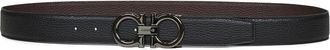 Ferragamo Reversible Gancini Belt - Heren - Riemen - Zwart - 100 CM - Leer - Accessoires