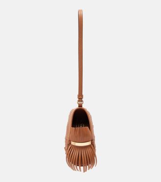 Tod's Gommino fringed leather bag charm