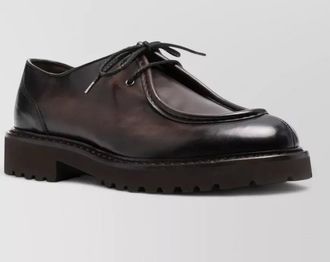 Doucal's leather derby lace-up shoes