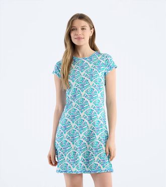 Hatley T-Shirt Mini Dress In Mosaic Waves