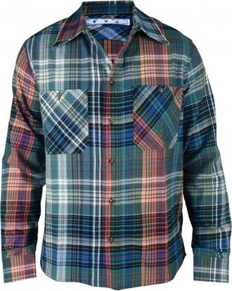 Off-white Geruit overhemd Blauw