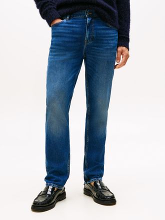 Tommy Hilfiger Straight-Jeans TOMMY HILFIGER DENTON Slim Straight Fit, Herren, Gr. 31, L&auml;nge 30, blau (james blau), Denim/Jeans, Obermaterial: 99% Baumwolle, 1% Elas