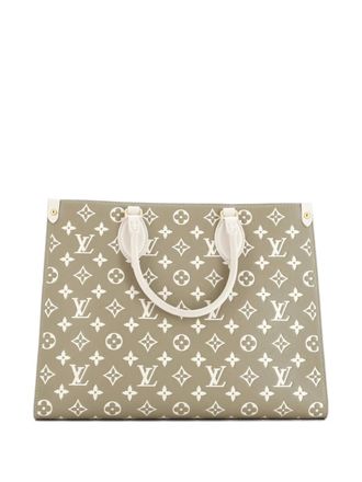 Louis Vuitton OnTheGo Spring in the City Monogram Empreinte Leather MM tote bag - Groen