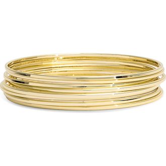 Argento Vivo Bangle Set in Gold at Nordstrom Rack