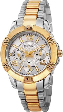 August Steiner Silver-tone Dial Two-tone Ladies Watch AS8143TTG