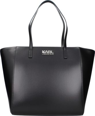 Karl Lagerfeld Black Polyethylene Shoulder Womens Bag