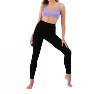 Bloch Graphite Crinkle Full Length Leggings In Black