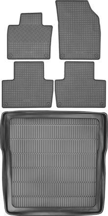 OEM Juego De Alfombrillas De Goma Para Volvo Xc90 Ii Kombi A Partir De 2015 + Alfombrilla Para El Maletero