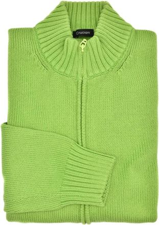 Cruciani Vest met rits - Groen