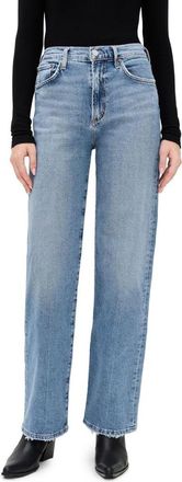 A Gold E Womens Harper Mid-Rise Relaxed Straight Jeans, Kindle