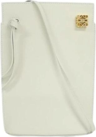 Loewe Pre-owned Cross Body Bags, female, White, Size: ONE SIZE Pre-owned Shoulder Bag