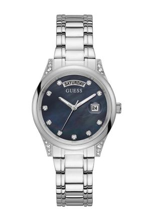 Guess Womens GW0047L1 Ladies Aura Watch - Silver - One Size