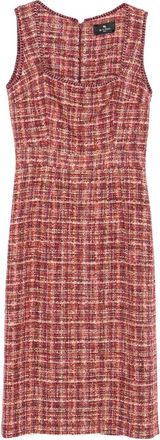 Etro Tweed Sleeveless Midi Day Dress
