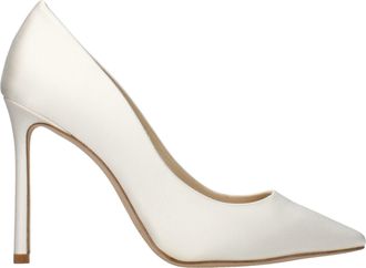 Jimmy Choo London Beige Satin Platform Womens Pumps