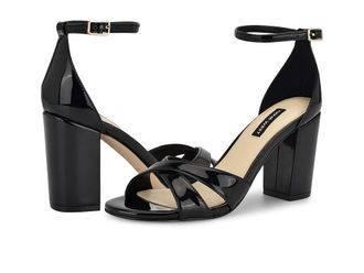 Nine West Saile Womens Sandals Black Patent : 7.5 M, Rubber/Synthetic