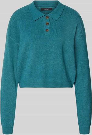 Vero Moda Regular Fit Pullover mit Polokragen Modell EXCITING in Petrol, Größe XL