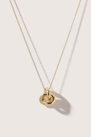 Otiumberg 14kt Gold Vermeil Knot Necklace in Yellow Toned Gold at Nordstrom