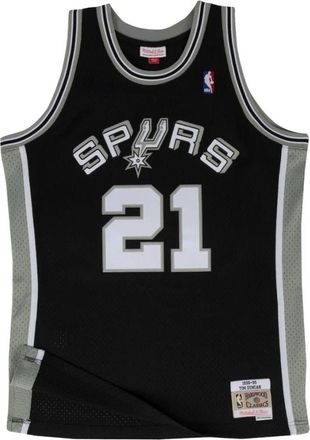 Mitchell & Ness San Antonio Spurs Tim Duncan Shirt - Heren - Tops zonder mouwen - Zwart - XS - Tops