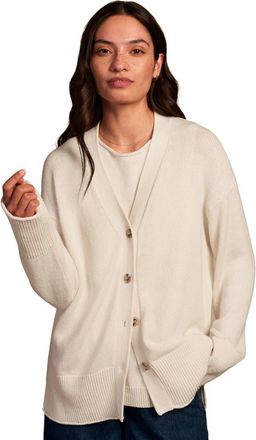 Celtic & Co. Drop Shoulder Slouch Cardigan in Ecru at Nordstrom, Size X-Large
