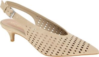BCBGeneration Pawnee Slingback Pointed Toe Kitten Heel Pump in Ivory Cream at Nordstrom, Size 9.5