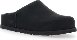 UGG Mens Clog Otzo Black Leather Shoe