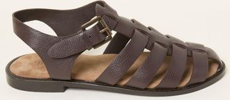 Fat Face FatFace Paloma Chocolate Brown Leather Fisherman Sandal