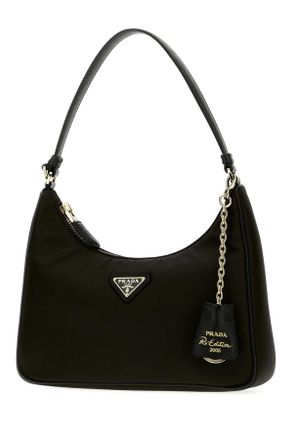 Prada Nylon Shoulder Bag - Black