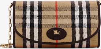 Burberry Borsa a tracolla in tela spalmata con motivo Check - BURBERRY - gender_Woman