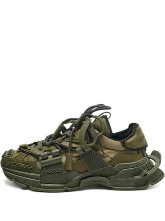 Dolce & Gabbana Space leren sneakers - Groen